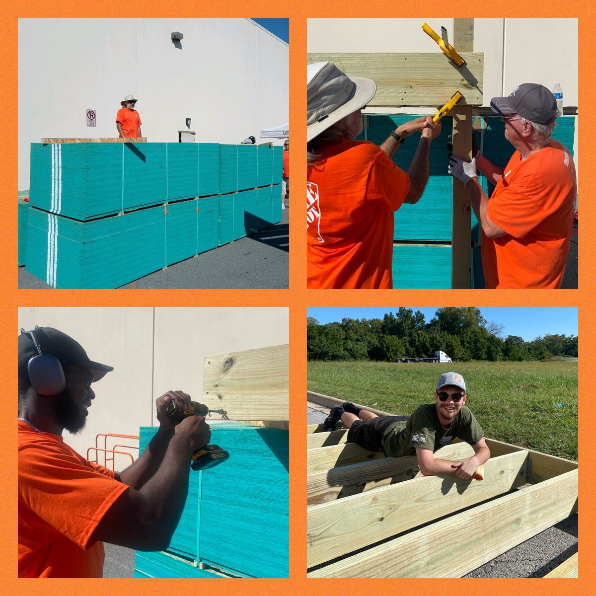 CyrillaAbiseid's tweet image. Thank you 8445 for hosting our Team Depot build this morning! We’re making fishing platforms for a local center where veterans fish their ponds. Wonderful to see this team together 🧡 #GivingBack #SafetyFirst