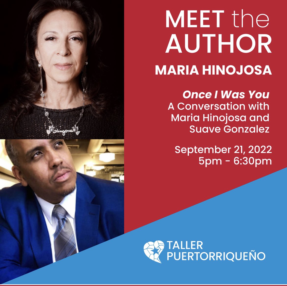 loraineballard's tweet photo. Two amazing people to check out @tallerpr tomorrow.  @Maria_Hinojosa and #suavegonzalez @dbincarceration whose collective stories are awe inspiring. @gilbertartist @rumba1061philly https://t.co/wJuqJEJyLa