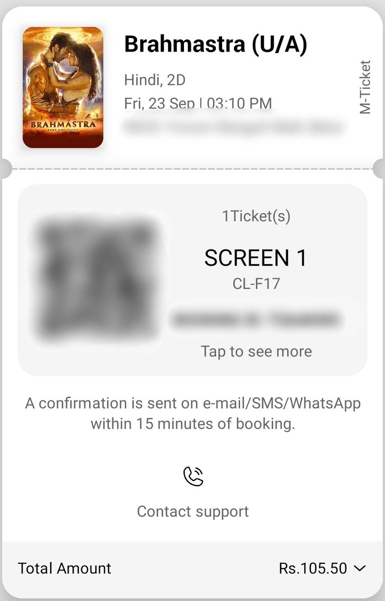 Couldn't help myself when I saw the prices 😅

Going to watch #Brahmastra again, this time in 2D! 🔥🔥🔥

#brahmastraboxoffice @BrahmastraFilm