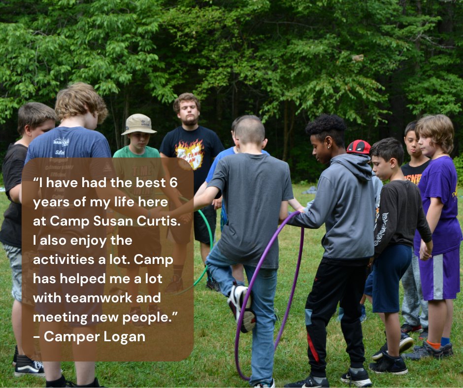 CampSusanCurtis's tweet photo. How would you describe camp? At the end of each camp season, we give campers the opportunity to write, in their own words, about what camp means to them. https://t.co/8uJABf2ctX