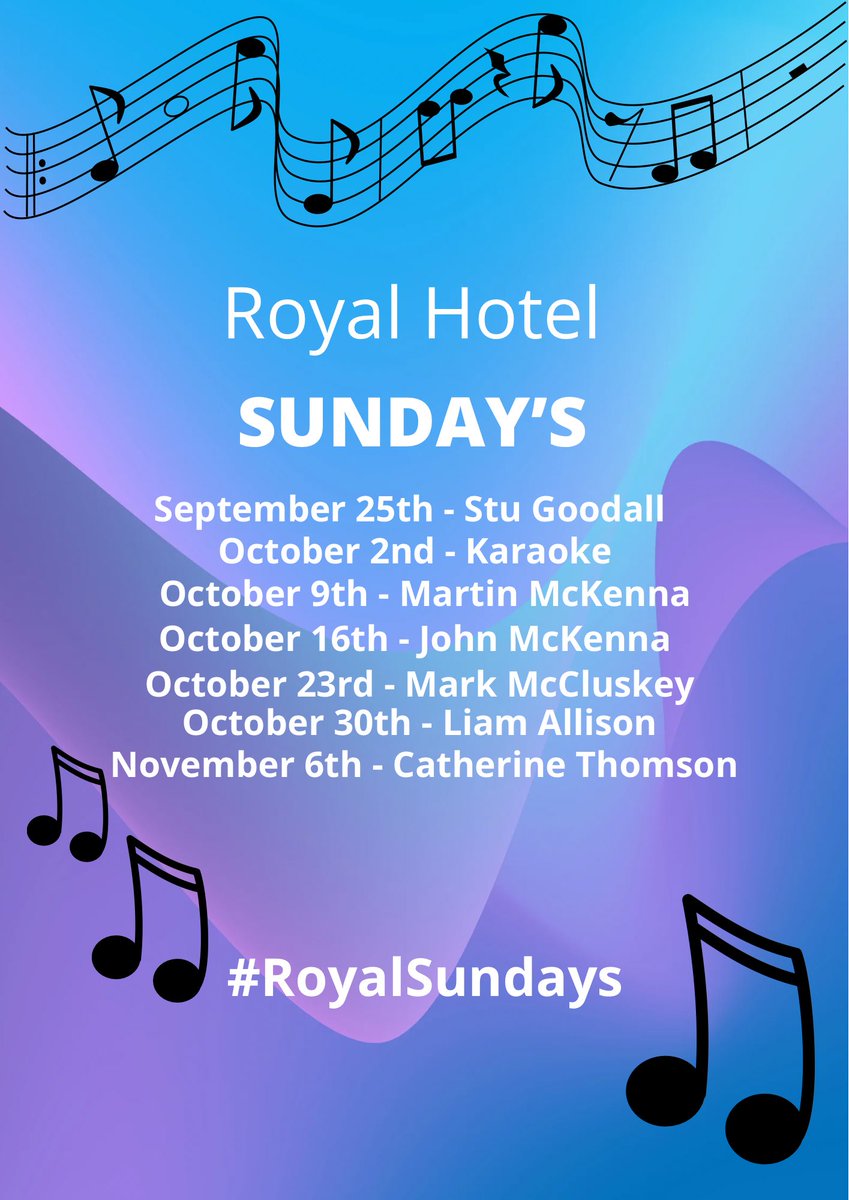 Your Royal Sunday’s 🍺🎸🎤🎙