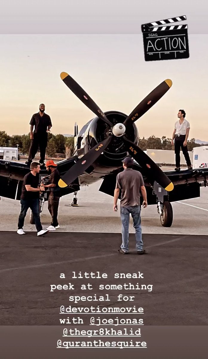 .<a href="/joejonas/">J O E  J O N A S</a> and <a href="/thegreatkhalid/">Khalid</a> filming the music video for #NotAlone 👀 #DevotionMovie