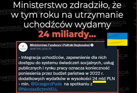 Wpis szybko usunięty, ale tragiczna rzeczywistość trwa❗Dość ukraińskich flag, ukraińskiego języka i ukraińskiej bezczelności! #StopUkrainizacjiPolski ❗