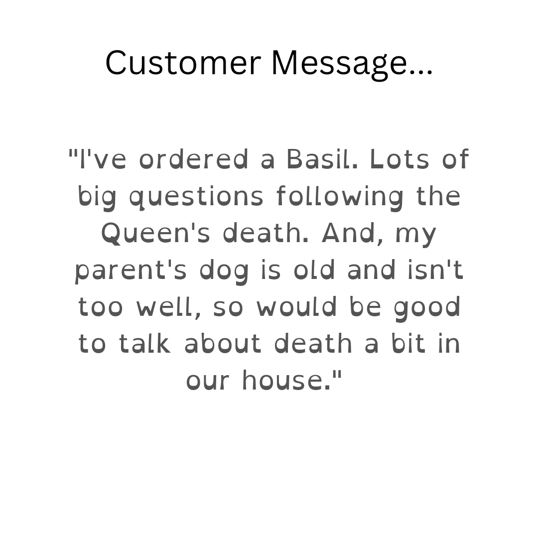 clutherauthor's tweet photo. A huge encouragement to have this customer take the time to get in touch today and share what their hopes are in picking up a @head2heartbooks picture book.
Basil is available from
https://t.co/ctovg3aHgL.
#conversationsathome #timetoshare #timetotalk https://t.co/AnlXQoFbIG