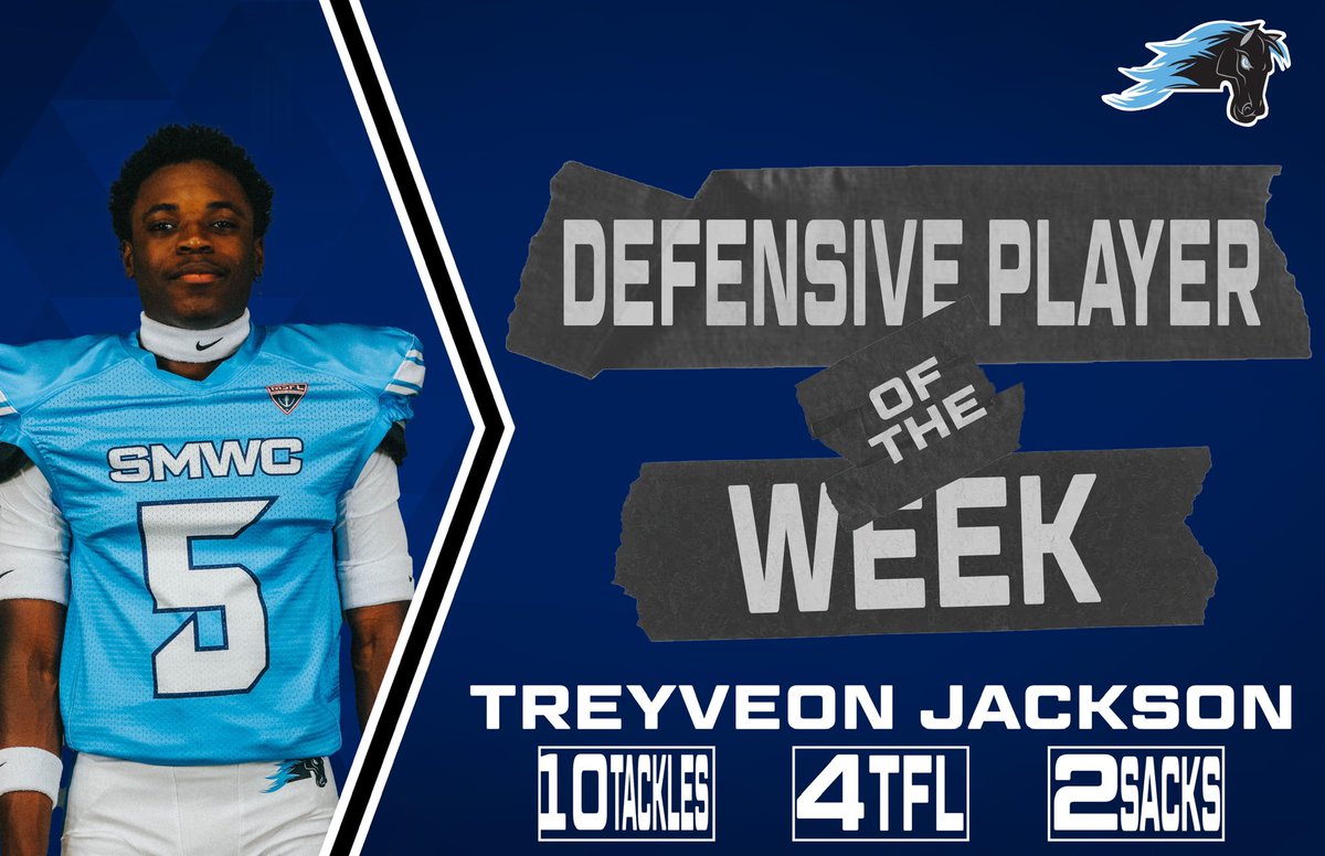 SMWCFB's tweet photo. WEEK 1 DPTW … Treyveon Jackson from Georgia, &amp; Jake Skinner from Indiana help shut down Calumet to 50 yards and only 1 first down in the 2nd half of our comeback win‼️🔒#PomeroyPride https://t.co/MydvEuOgtn