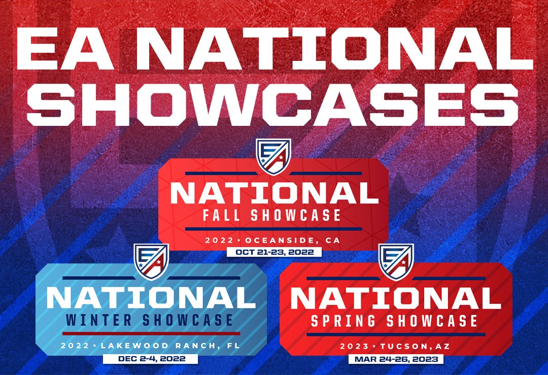 EliteAcademyL's tweet photo. 𝐄𝐀 𝟐𝟎𝟐𝟐/𝟐𝟎𝟐𝟎𝟑 𝐍𝐀𝐓𝐈𝐎𝐍𝐀𝐋 𝐒𝐇𝐎𝐖𝐂𝐀𝐒𝐄𝐒 ARE READY! MARK YOUR CALENDAR!! ⚡⚡⚡

#EliteAcademyLeague #EANationalShowcase #JoinTheElite https://t.co/AH6VlMufeg
