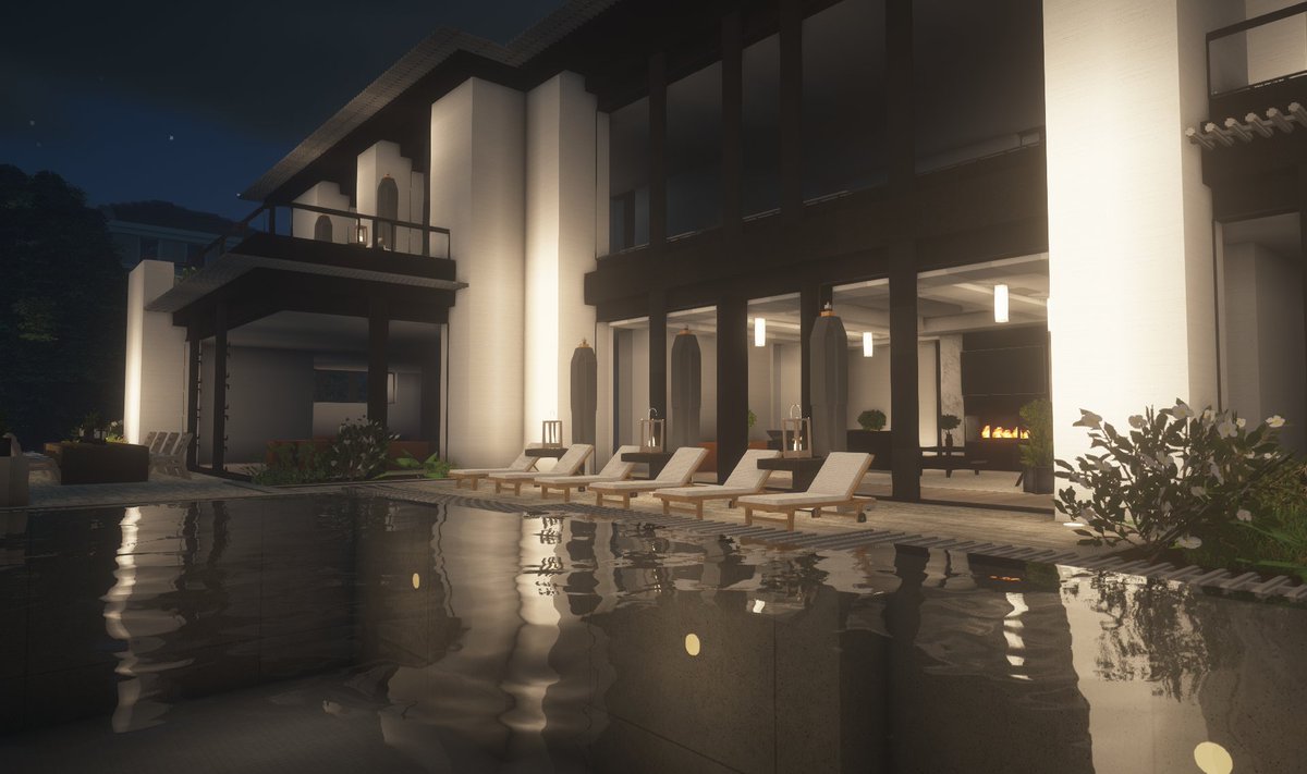 Modern house by <a href="/StrawberryCrew_/">Strawberry Crew</a>
Made with the Amberstone pack!

<a href="/amberstone_fr/">Amberstone</a> #Minecraft #Minecraftbuilds #minecraft建築コミュ #architecture