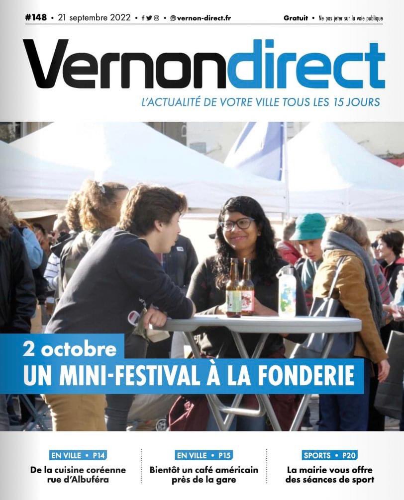 VilledeVernon's tweet photo. 📣 Vernon Direct n°1️⃣4️⃣8️⃣ est en ligne !
🔹 A la Une : 2 octobre : Un mini-festival à la fonderie 🍻
👉 À lire dans sa version numérique dès maintenant : https://t.co/c3BZ6ET0Yh
Dès mercredi dans vos boîtes aux lettres et chez vos commerçants, en version papier !
#VernonDirect https://t.co/5RCZU5ppqP