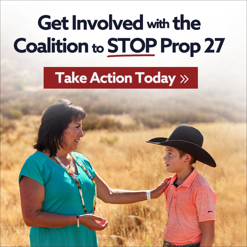 NoOnProp27's tweet photo. Get involved with our statewide coalition against Prop 27! If you haven't already, please visit our action center to learn how to help spread the word on Prop 27.