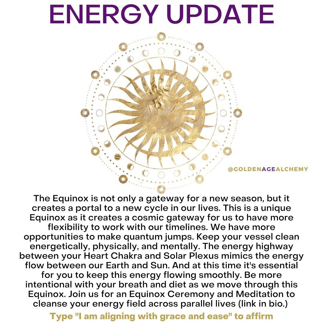 iamsoltara's tweet photo. Read more about the #Equinox here: https://t.co/aTM2COeKQy
#quantumjumping #spiritualjourney #spiritualgrowth #lightworkersunite #starseedsunite #lightworkers #5dconsciousness #ascending #dnaactivations #energyflow #energybody #5thdimension #5dascension #ascending #energyflow https://t.co/Bc3LRZPuNz