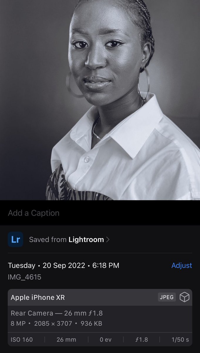 I shot some portraits with the iPhone native camera app.

Shot on iPhone XR
Edited on <a href="/Lightroom/">Adobe Lightroom</a> Mobile.