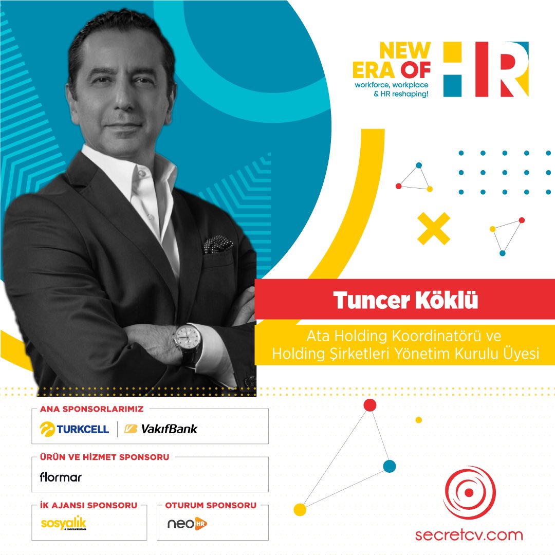 Finans, Teknoloji, Gıda, Lojistik, Moda, Turizm ve Dış Ticaret gibi farklı alanlarda faaliyet gösteren Ata Grubu’nun Holding Koordinatörü ve Holding Şirketleri Yönetim Kurulu Üyesi Tuncer Köklü, Secretcv HR Summit 2022’nin konukları arasında! 🙌
<a href="/TuncerKoklu/">Tuncer Koklu</a> <a href="/AtaHoldingTR/">Ata Holding</a>