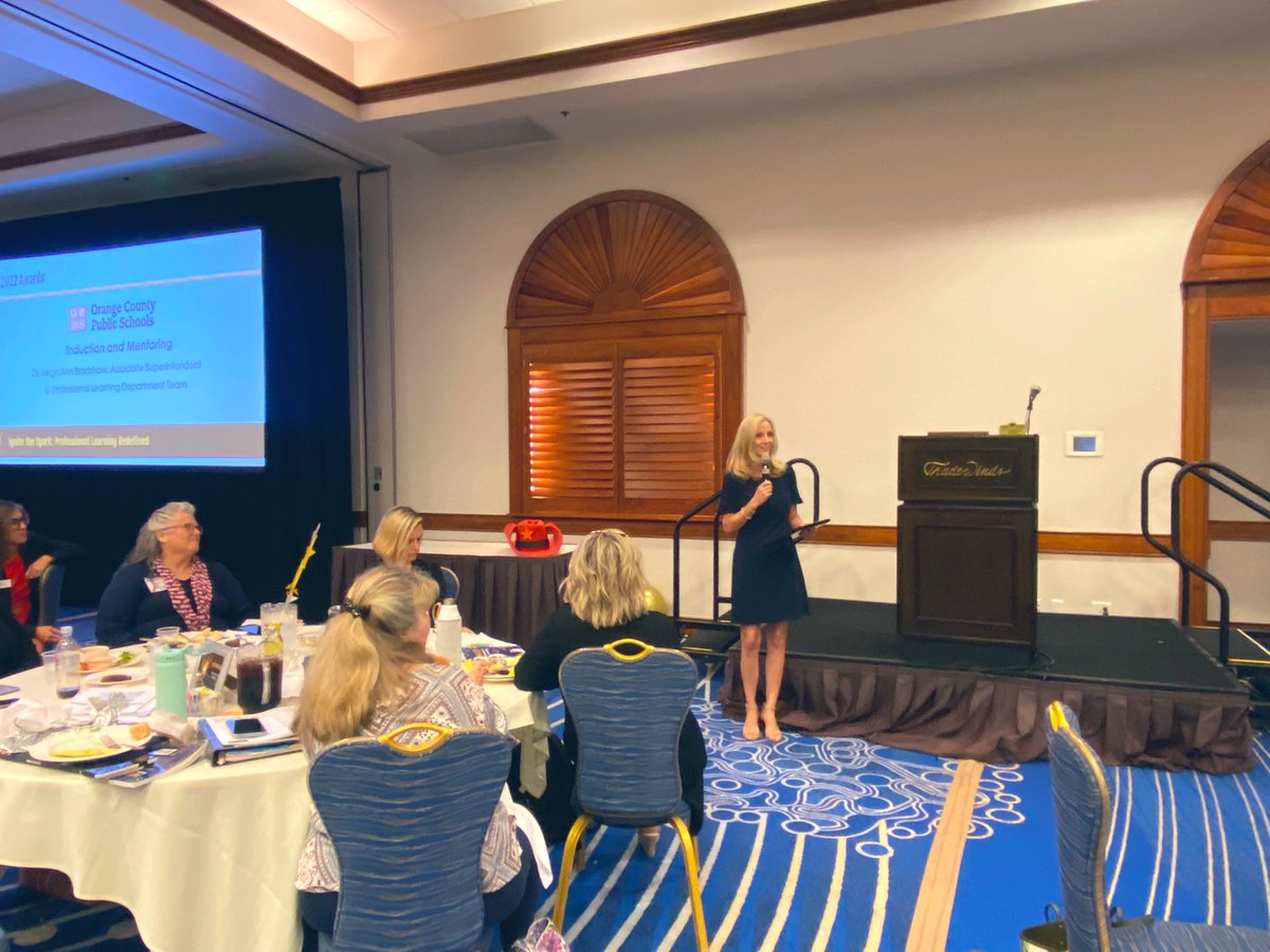 ocpsPL's tweet image. Let’s celebrate!!🎉🎉🎉 Today @drbradshaw_ocps received @LearningFwdFL’s Outstanding Professional Learning Practice Award 2022 for leading the improvement of professional practice through our OCPS Induction and Mentoring program. Way to go @ocpsPL team!!! #LLFL #ocpsCAO