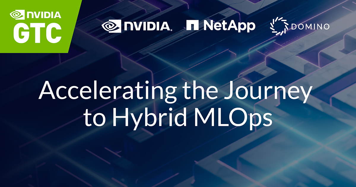 DominoDataLab's tweet photo. You can’t scale data science without hybrid &amp; multi-cloud capabilities. Our new #MLOps solution with @NVIDIA &amp; @NetApp helps enterprises scale &amp; manage #ML workloads on premises &amp; across multiple clouds. More on our @NVIDIAGTC announcement is here: https://t.co/JpjXt5oLSL https://t.co/8tLpOqIclh