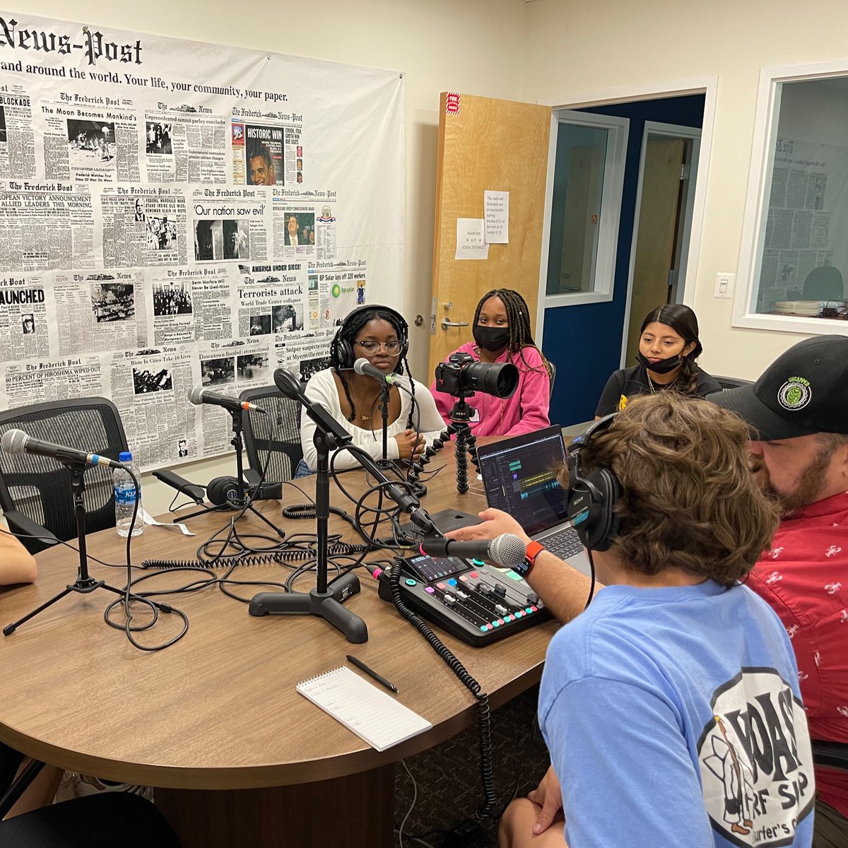 LYNX Scholars worked with <a href="/clsands/">Chris Sands</a> to learn about podcasting! They were excited to experiment with creating and producing their own podcasts! <a href="/frednewspost/">Frederick News-Post</a> <a href="/CadetsPrincipal/">David Franceschina</a>