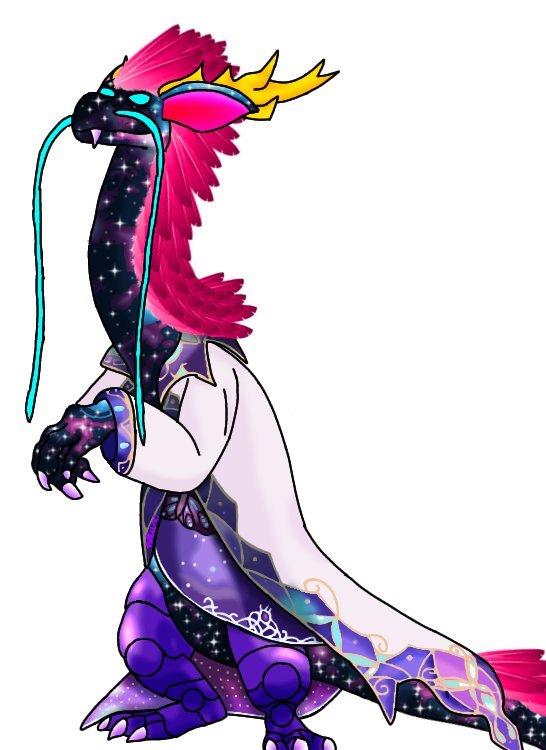 GalacticPollux's tweet photo. @ItsKassMeer @BigGoldDragon Either first or second. Under the clothes of the second is just the same pattern as the neck, feathers and all. Can describe or show ref if needed. https://t.co/JdPmQRvuw6