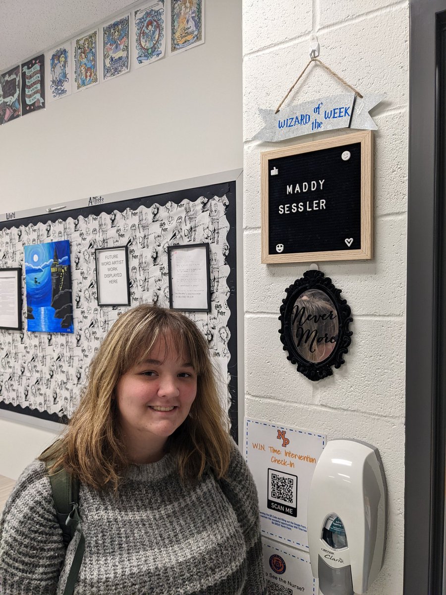 RechtienNPHS's tweet photo. This Week's Wizard is Maddy. Keep writing great stories. Can't wait to see what you do next. #WizardoftheWeek https://t.co/RRAcdRchRm