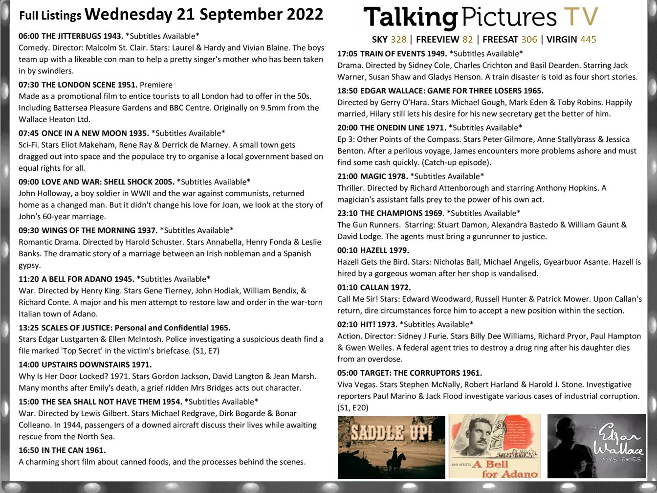 Channel 5 Listings Tomorrow