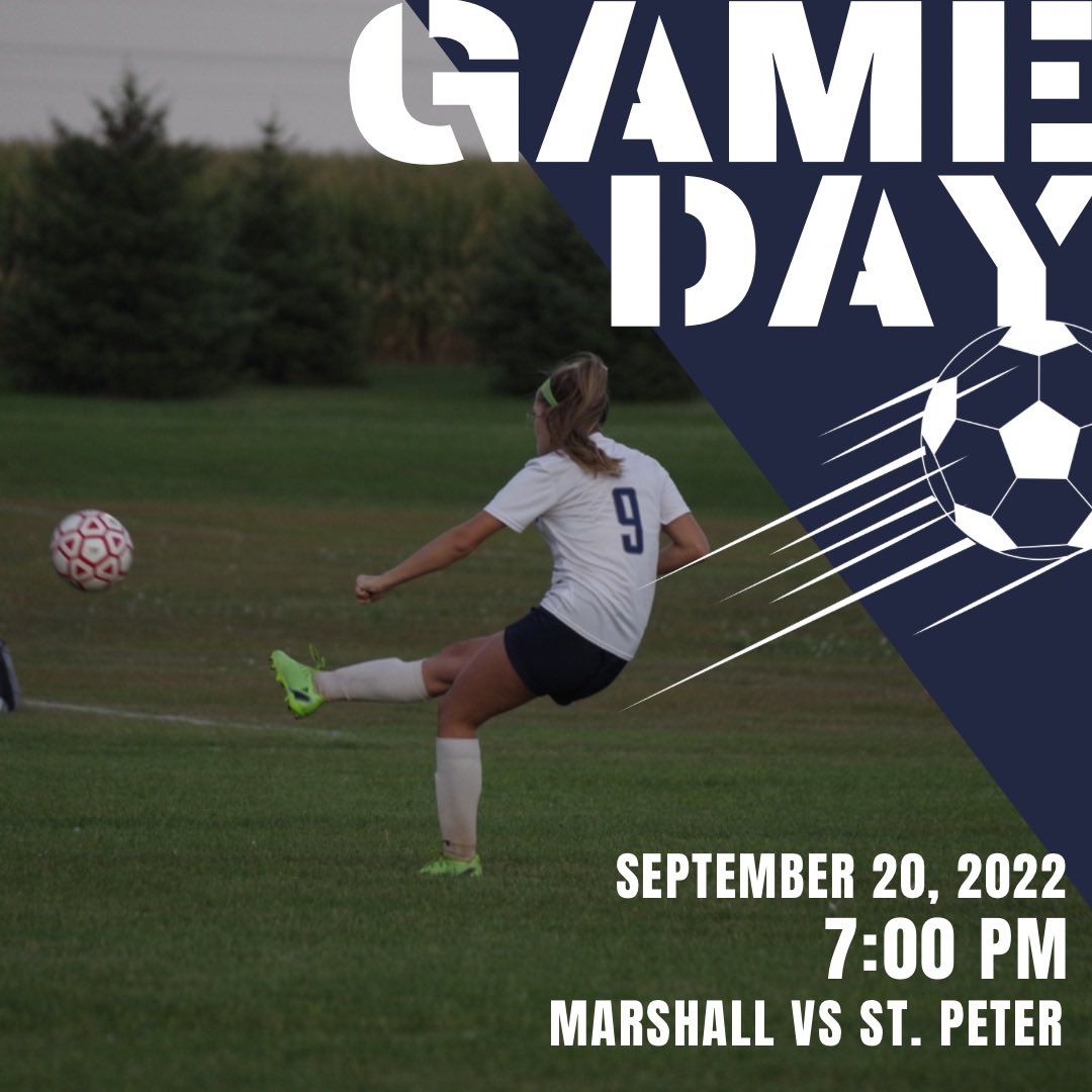 STP_GirlsSoccer's tweet photo. GAME DAY🎉
The girls soccer team plays at HOME tonight and is looking to extend their winning streak! We take on Marshall High School!
See you in the stands! #SaintsNation #WeAreStPeter https://t.co/m0u9jHGJxk