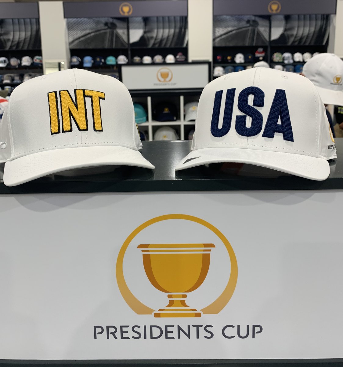 pukkainc's tweet photo. It's #twosday and we are getting geared up for @PGATOUR @PresidentsCup

Who's bringing home the 🏆

#pgatour #presidentscup #quailhollow https://t.co/N17JdlZURo