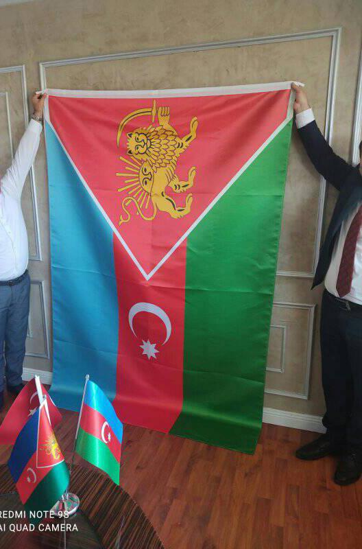ScourgeOfTengri's tweet photo. Flag of Goycha-Zangezur Turkish Republic! 🥰 https://t.co/oV00p14zhG