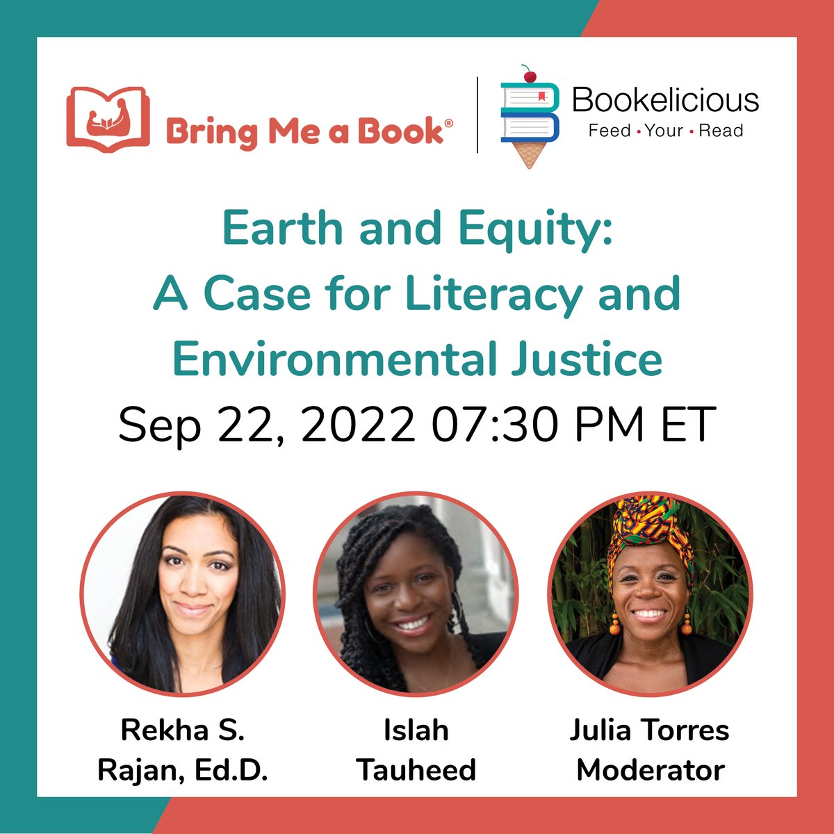 bringmeabook's tweet photo. Join us this Thursday for a conversation about Literacy and Environmental Justice. Click the link to register today! https://t.co/dj3EnjCQGi
@izzieteaches @RekhaSRajan @juliaerin80 https://t.co/pLsR8LtgND