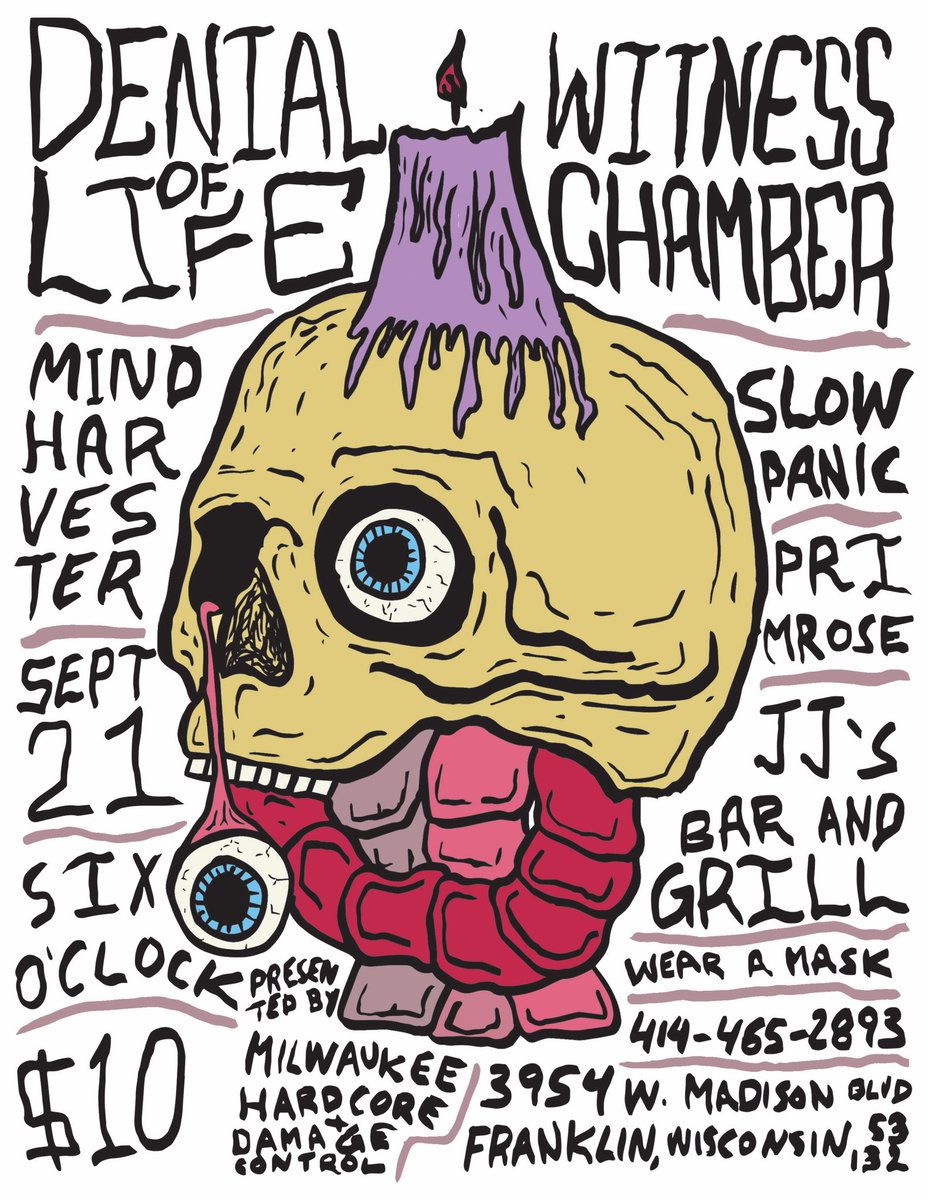 TOMORROW! Last show we’re playing for a while, come through.