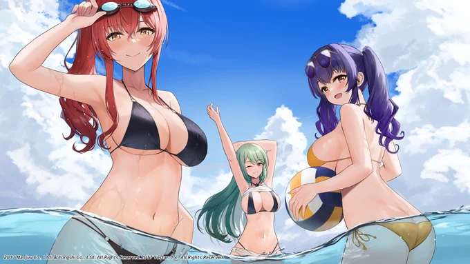 記念イラスト集にザラとポーラ、そしてリットリオを描かせて頂きました!#アズールレーン #アズレン5周年『アズールレーン』 5周年記念通販 特設ページ【受注商品】アズレン5thアニバーサリー記念イラスト集 