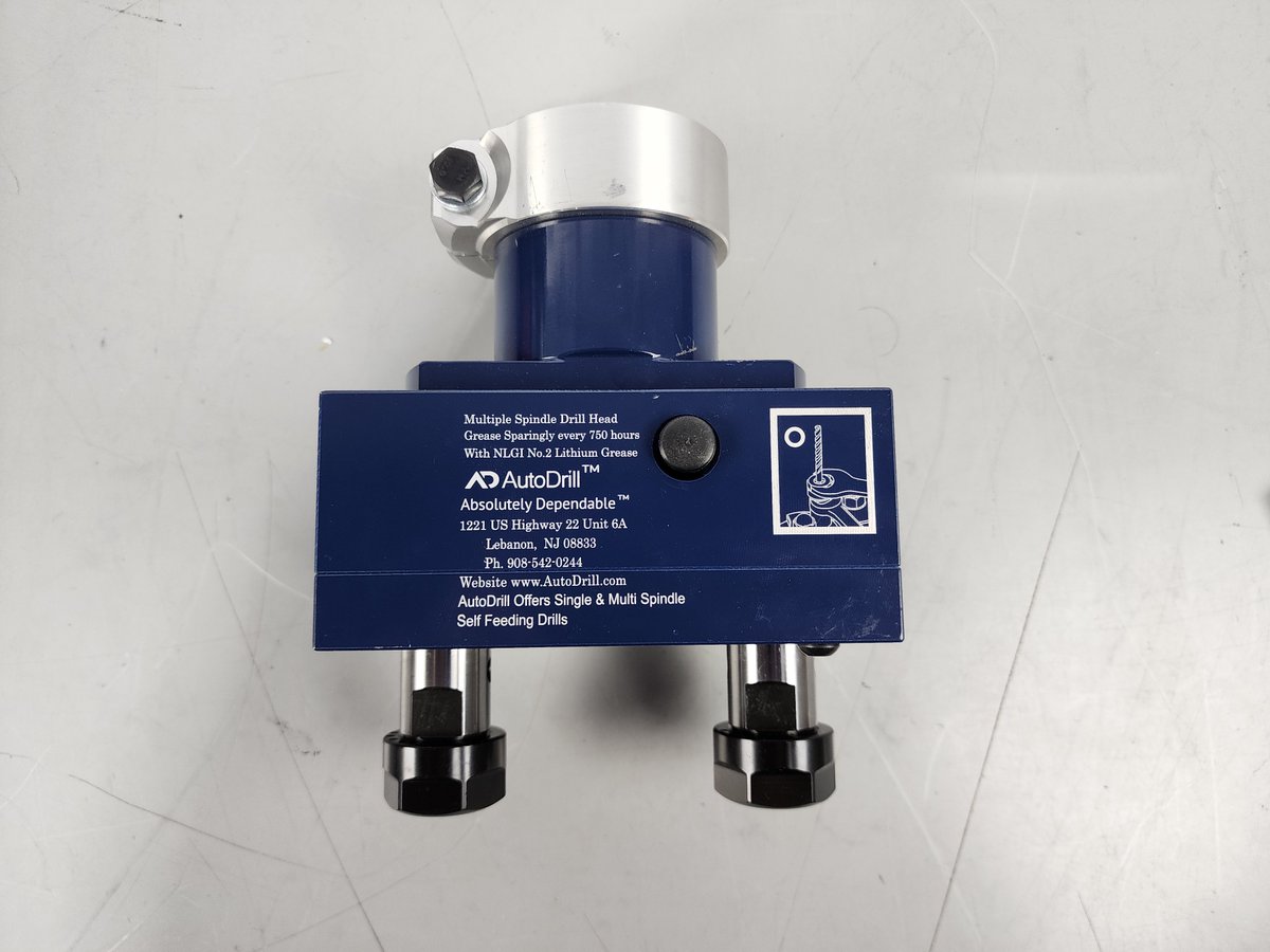 AutoDrill's tweet image. Two different #multispindle #heads. These two can be used for 2 hole patterns, or place a drill and a reamer in them!

#AutoDrill #Efficiency
#Absolutely #Dependable
 
AutoDrill.com
AutoDrill.com.au
AutoDrill.mx
(800) 871-5022
01.908.542.0244