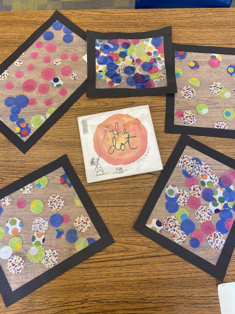 Mrs. Davich’s room listened to The Dot and then worked on making their mark in this world😊