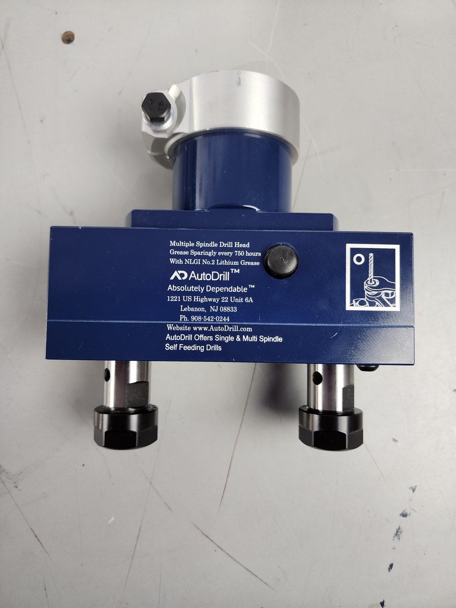 AutoDrill's tweet image. Two different #multispindle #heads. These two can be used for 2 hole patterns, or place a drill and a reamer in them!

#AutoDrill #Efficiency
#Absolutely #Dependable
 
AutoDrill.com
AutoDrill.com.au
AutoDrill.mx
(800) 871-5022
01.908.542.0244