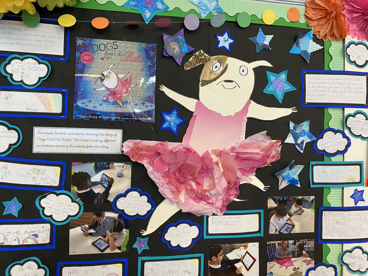 Loved this display so much and the writing from the children was outstanding 

 “Dogs don’t do Ballet” 🩰🩰🩰🤸🏽‍♀️🤸🏽‍♀️👯👯👯🐶🐶🐶🐶🐶🐶🐶❤️❤️❤️🧡🧡🧡🧡🧡🧡🧡🧡<a href="/BartonClough/">Barton Clough Primary School</a> <a href="/BrightFuturesET/">Bright Futures Educational Trust</a> 🎆🎆🎆🎆🎆🎆🔥🔥🔥🔥🔥🔥