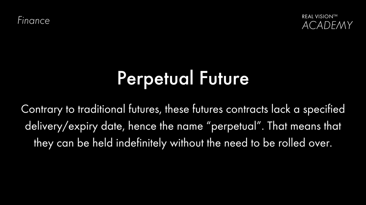 RealVision's tweet photo. #RealVisionAcademy term of the day.
#PerpetualFuture https://t.co/KG75efQyzT