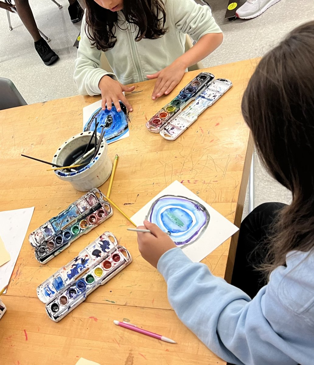 Anna Bitzinger (@annabitzinger) on Twitter photo Gr 5 ss used watercolor paint and salt to create these gorgeous geodes. A geode is a hollow rock lined with an inside layer of crystals. They are formed in open areas of sedimentary & volcanic rock. It can take thousands of years for them to grow! <a href="/PleasantLakeEl/">Pleasant Lake Elementary</a> <a href="/WalledLkSchools/">Walled Lake Schools</a> Gr 5 ss used watercolor paint and salt to create these gorgeous geodes. A geode is a hollow rock lined with an inside layer of crystals. They are formed in open areas of sedimentary & volcanic rock. It can take thousands of years for them to grow! <a href="/PleasantLakeEl/">Pleasant Lake Elementary</a> <a href="/WalledLkSchools/">Walled Lake Schools</a>