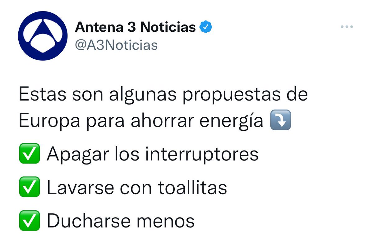 Pildora_II's tweet photo. Si las sanciones de Europa a Rusia consisten en que tú tengas que elegir entre ducharte o pagar tus facturas, las sanciones no son contra Rusia, las sanciones son contra ti. https://t.co/9z3SSZ0vPW