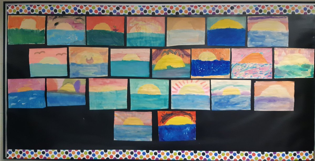 MJHod74's tweet photo. Horizon Students paint the Horizon. @HorizonElement2 https://t.co/laDzQnh48K