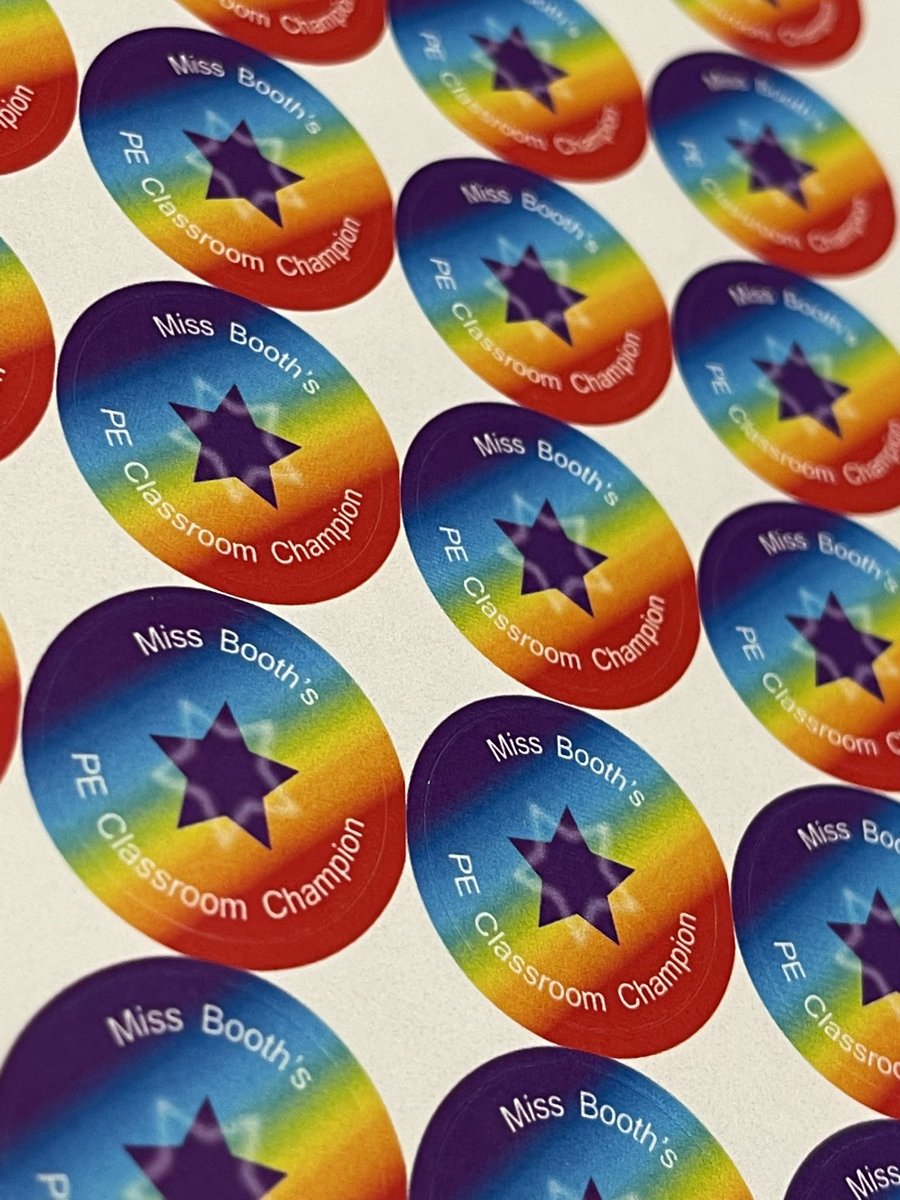 Who doesn’t love a personalised sticker?? Making my ‘Classroom Champions’ even more special🌟💜 <a href="/Outwood_Valley/">Outwood Academy Valley</a>