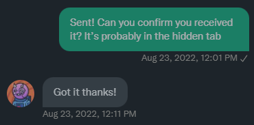 Since <a href="/ChadsWeb3/">chad-is-i.eth</a> was the only one that Retweeted the original post, the NFT was sent. Sorry it took me so long to write this, it has been given since 23th August. Congrats <a href="/ChadsWeb3/">chad-is-i.eth</a> !😁 don't forget to enter future giveaways!