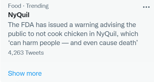 RootofGoodBlog's tweet photo. Trending on Twitter right now. 

So. Many. Questions. 

Also, I am slowly joining some of you pessimists in thinking the world is doomed, FYI. https://t.co/9ymRuuCOAc