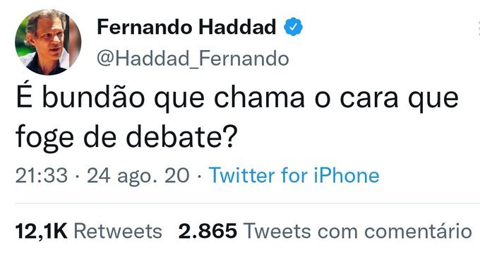 Ma_azita's tweet photo. Eu só disse que o Lula arregou, quem chamou ele de bundão foi o Haddad. https://t.co/fOAmVyHZ2u