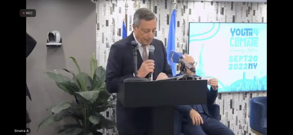 President Draghi at the #Youth4Climate follow up, ‘..supporting a y4c actions hub, connecting young leaders with policy makers, create new opportunities, expanding network, developing ideas, channeling support..’ this is what the cooperation between Italy and UNDP is about