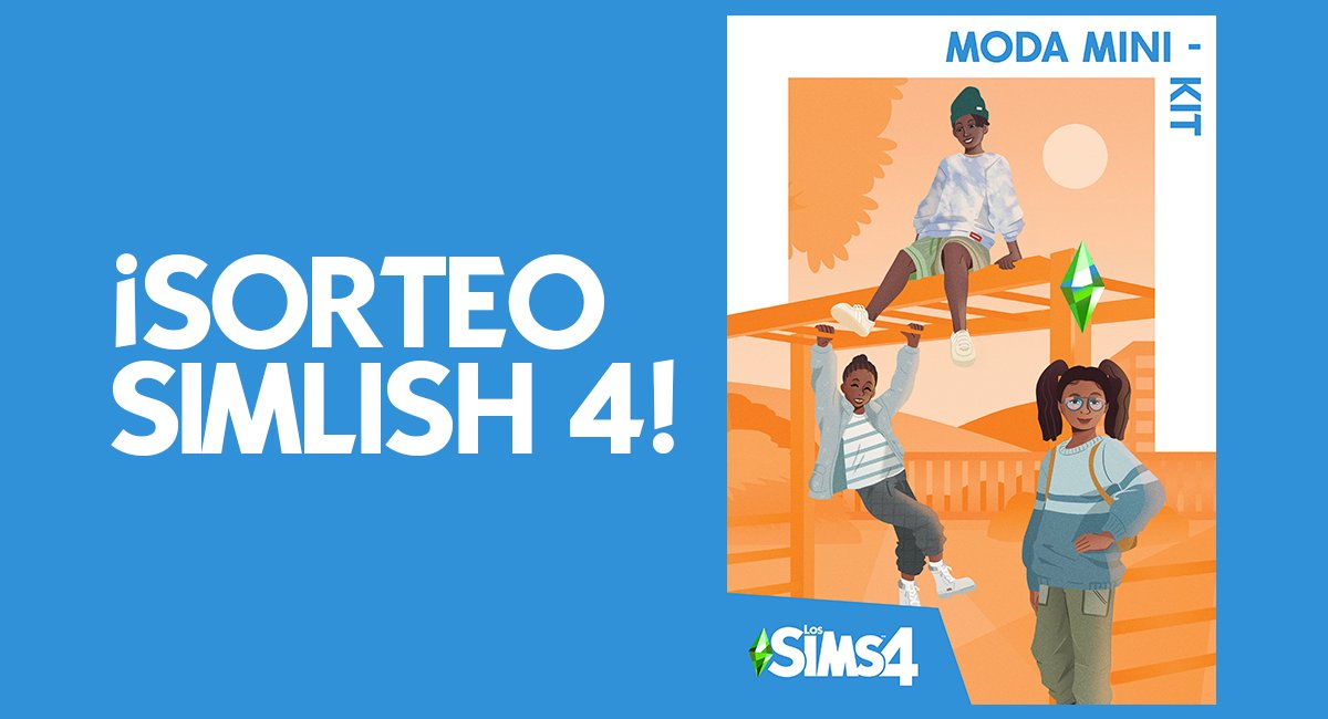 Simlish4's tweet photo. 🚨SORTEO🚨

#Simlish4 y @LosSimsES te dan la oportunidad de ganar una copia de #LosSims4 #ModaMini 🎒🧒 (Para Origin PC). Sólo debes seguir los siguientes pasos:

✅Seguirnos en Twitter
✅Seguir a @LosSimsES y @EA_Espana
✅Dar RT a este Tweet

🏆Anunciaremos al ganador el 28 Sept https://t.co/yqpfP6SOok