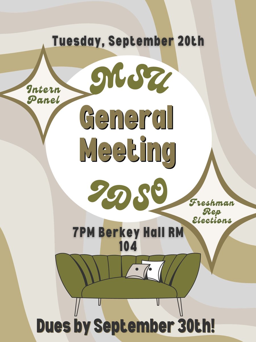 IDatMSU's tweet photo. IDSO General Meeting tonight!

This meeting will be focused on building your knowledge of the ID world outside of the classroom, and provide tips on how to get an internship. P.S. If you want to become a member of IDSO, it is not too late! https://t.co/vDCRHRod61