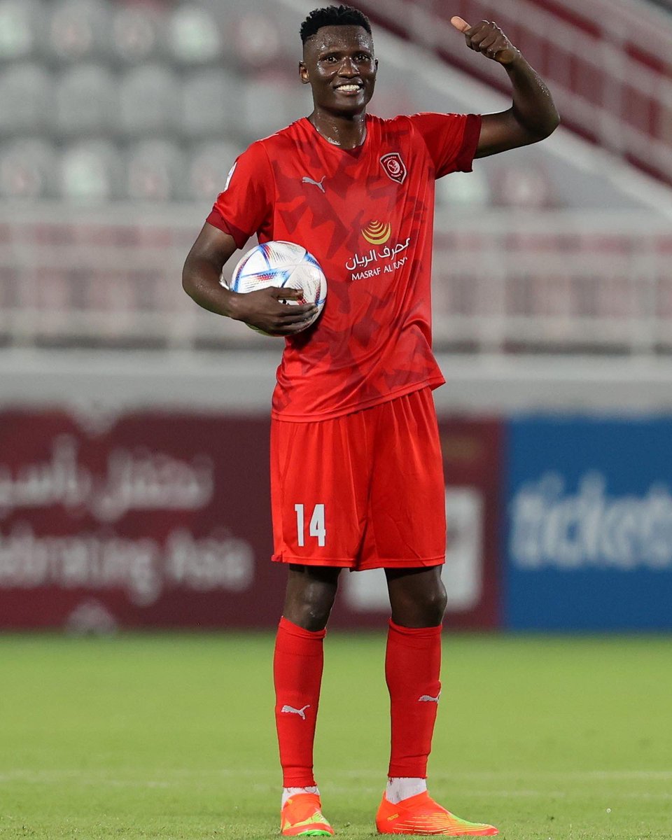 friendsofutball's tweet photo. 🚨JUST IN 🚨
🇰🇪 Harambee Stars skipper Michael Olunga bagged his second hat-trick of the season as his Al Duhail side beat Al Markhiya 8-3 in the Qatar Stars League (QSL) Cup.
Surprisingly Olunga had not scored in the tournament before.
#FFP https://t.co/8beA4CfOEI