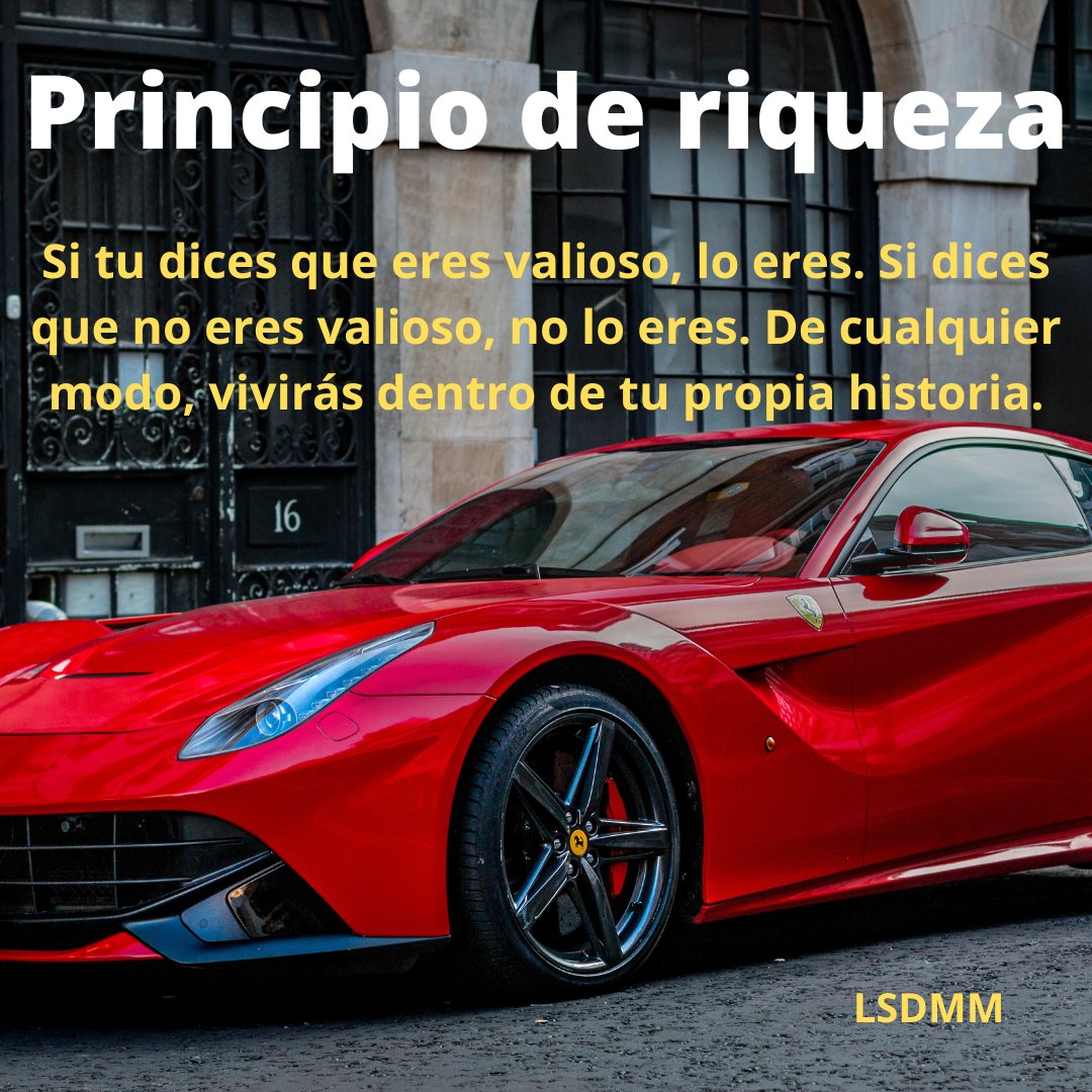 Lo importante es lo que tu pienses de ti mismo, que el mundo ruede.
#sismofinanciero #libertadfinanciera #mentemillonaria