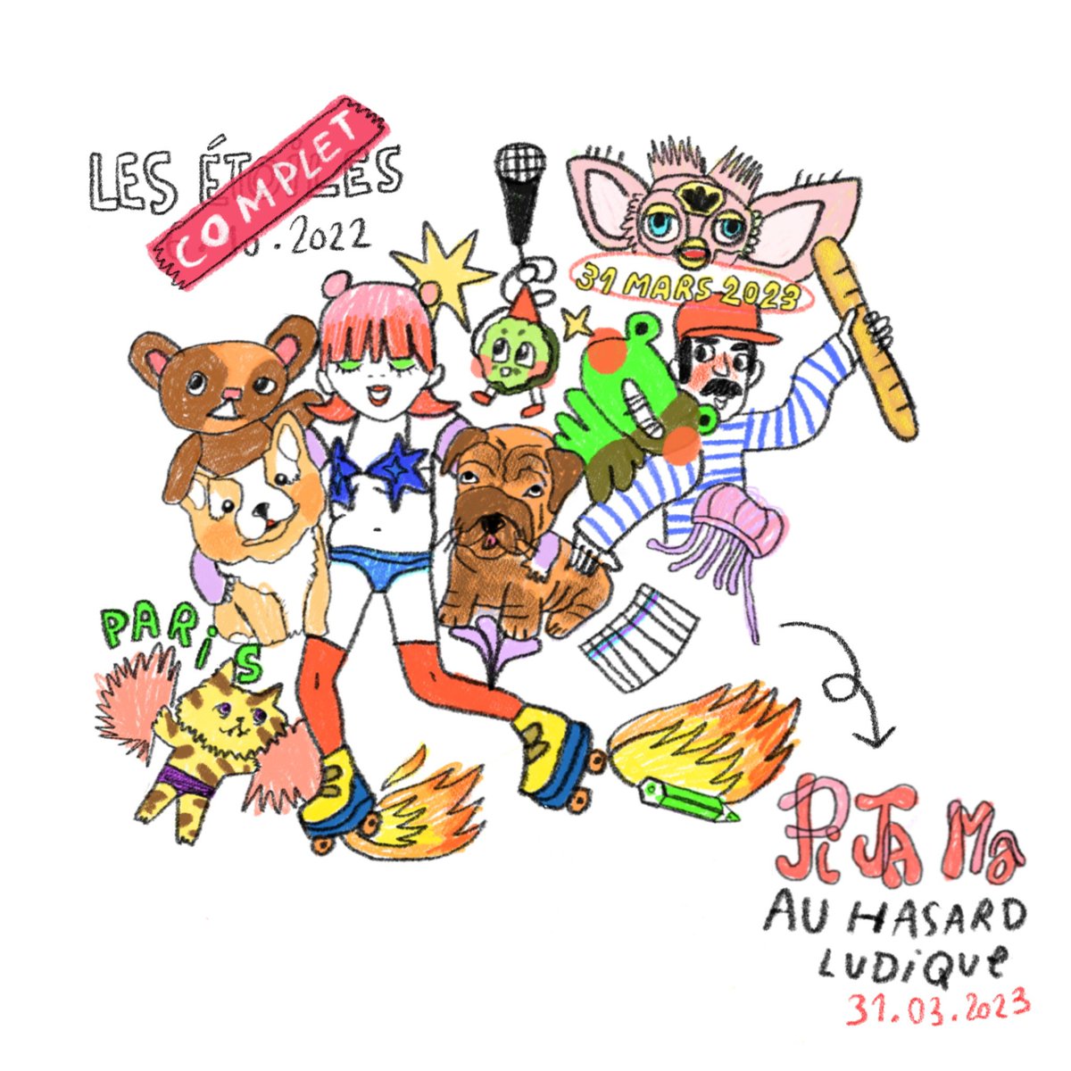 bleepmachine's tweet image. Concert de @pijamaofficial aux Etoiles le 6 octobre complet ! Nouvelle date le 31 mars au Le Hasard Ludique. Réservez ici dès maintenant : pijama.lnk.to/hasardludique