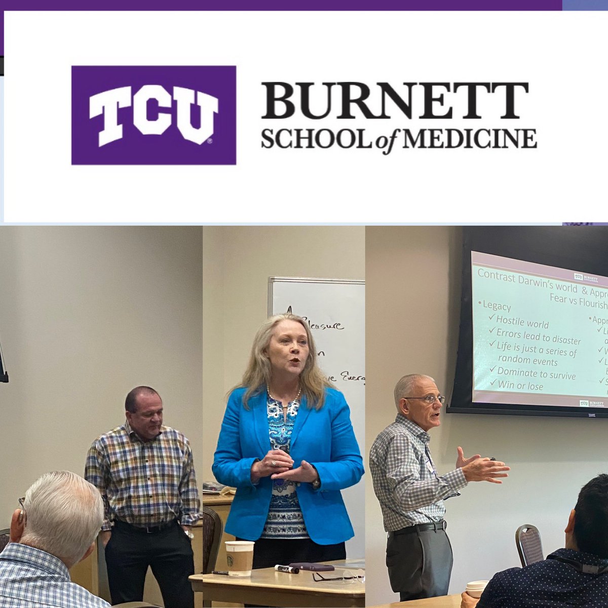 Great time teaching Coaching Techniques with <a href="/ICFHQ/">IntlCoachingFederation</a> certified coaches and physician leaders <a href="/hopper_kc/">KenHopperMD,MBA,ACC</a> <a href="/DrDebraAtkisson/">Debra Atkisson, MD, PCC</a> - Growth Mindset, Positive Psychology, Powerful questions  <a href="/TCUBurnettMed/">The Anne Burnett Marion School of Medicine at TCU</a> Making an impact in medical education #MedTwitter <a href="/AAMCtoday/">AAMC</a> #MedEd <a href="/TCU/">TCU</a> <a href="/TCUMagazine/">TCU Magazine</a>