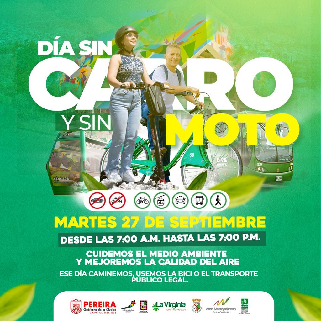 Invitación a las empresas de transporte público a ofertar su máxima capacidad del parque automotor para brindar un servicio eficaz a la ciudadanía en esta próxima jornada del día sin carro y moto en el AMCO y Sta Rosa de Cabal <a href="/Integra_S_A/">Integra S.A.</a> <a href="/AreaMetropoli/">Área Metropolitana Centro Occidente</a> <a href="/megabusenmarcha/">MEGABÚS - MEGACABLE</a>