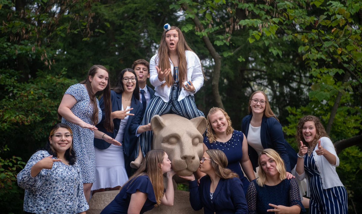 My favorite people to laugh with💙🤍 #psuaged23 #TeachAg #WeAre