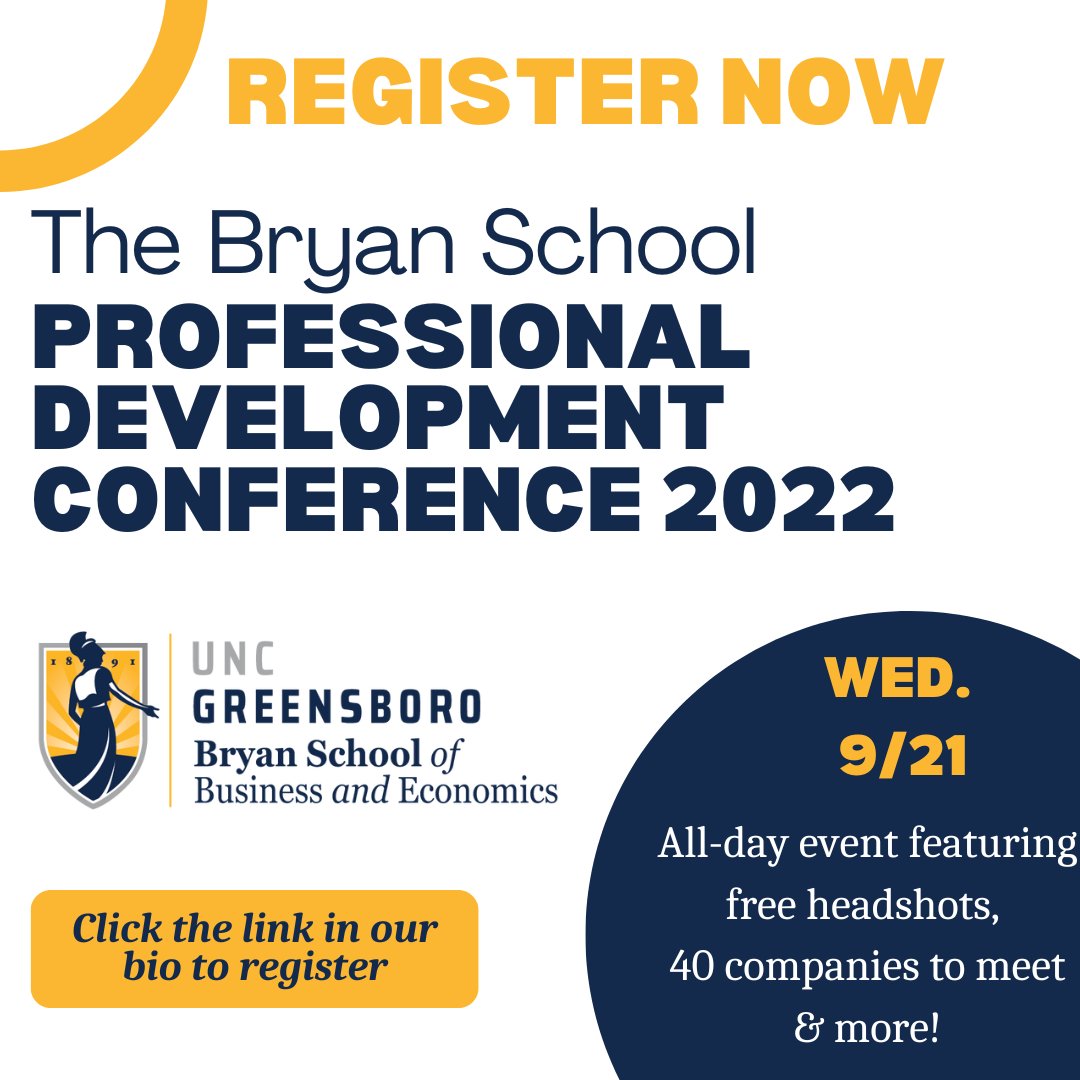 Don't miss The Bryan School Professional Development Conference tomorrow! Free headshots, 40 companies to meet, and much more.